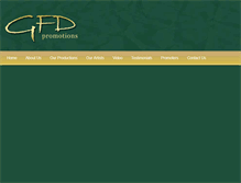 Tablet Screenshot of gfdpromotions.com